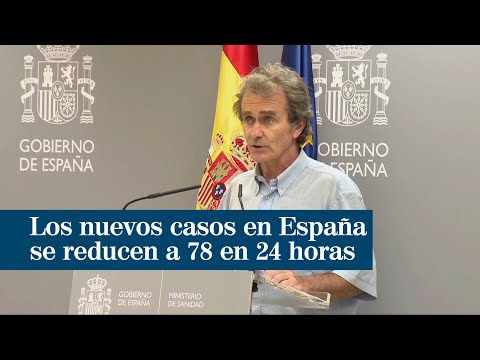Los nuevos casos de Covid-19 en España se reducen a 78 en las últimas 24 horas