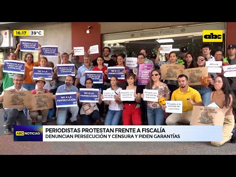 Periodistas protestan contra declaraciones de abogado de Horacio Cartes