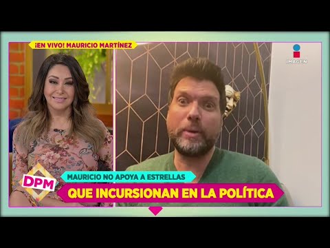 Mauricio Martínez responde a reacción de Sergio Mayer por su opinón a famosos políticos