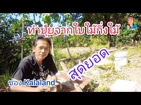 ทำปุ๋ยจากใบใม้กิ่งใม้@Kalalan