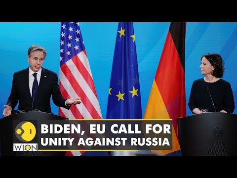 US, Europe call for unity against Russia over Ukraine tensions | US puts 8,500 troops on high alert