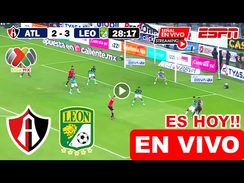 En Vivo: Atlas vs. León, Ver Hoy Atlas vs. Leon Partido EN VIVO Liga Mx 2024 jornada 7 resumen juego