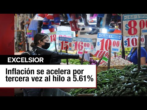 La inflación aumenta a 5.61% en Julio, alcanzando su nivel más alto desde mayo