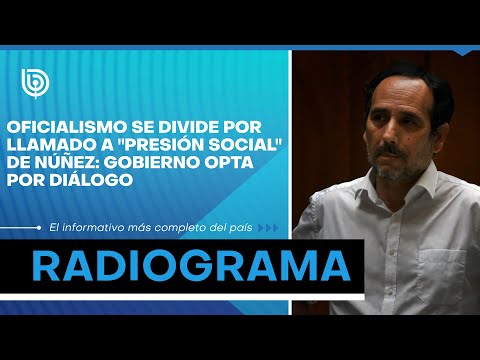 Oficialismo se divide por llamado a presión social de Núñez: gobierno opta por diálogo