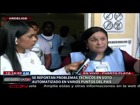 Problemas técnicos no permitieron iniciar elecciones municipales en colegios de Puerto Plata