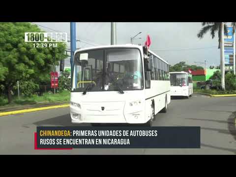 Llegan a Nicaragua nuevos buses rusos para el mejoramiento del transporte