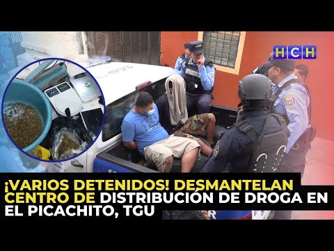 ¡Varios detenidos! Desmantelan centro de distribución de droga en El Picachito, TGU