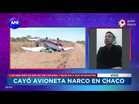 CAYÓ AVIONETA NARCO EN CHACO - NOTICIERO 9