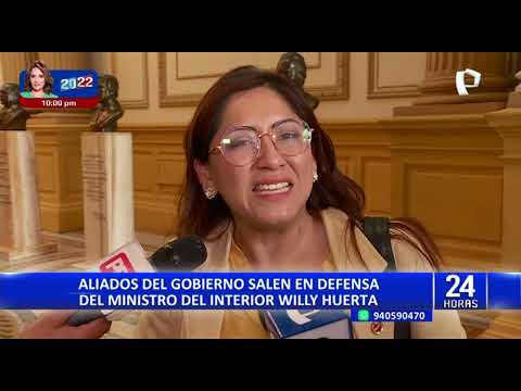 Willy Huerta: congresistas piden la salida del ministro del Interior