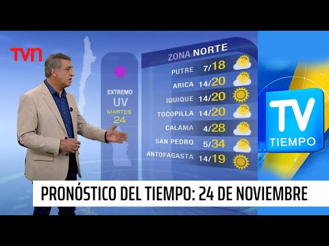 Pronóstico del tiempo: Martes 24 de noviembre | TV Tiempo