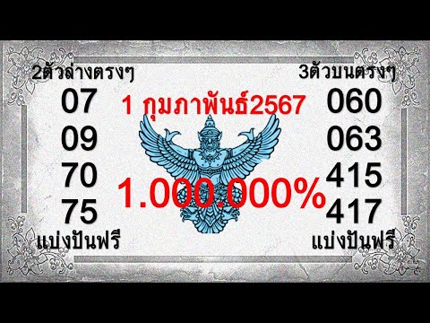 @การแนะนำเลขดีๆมาฝาก@หวยแอดมิน