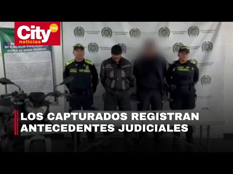 Capturan a dos sujetos que pretendían hurtar una entidad bancaria en Tunjuelito | CityTv