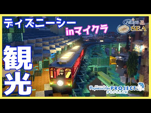 【#りぷさば】マイクラでディズニーシー！？再現ワールドを観光させていただきます！－夜の部－【統合版】