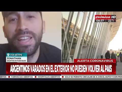Argentinos varados en el exterior piden volver al país