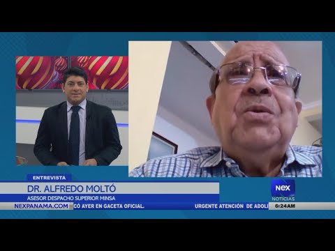 Doctor Alfredo Moltó se refiere al aumento de casos por Covid-19 en Panamá