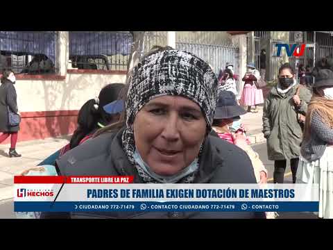 PADRES DE FAMILIA EXIGEN DOTACIÓN DE MAESTROS