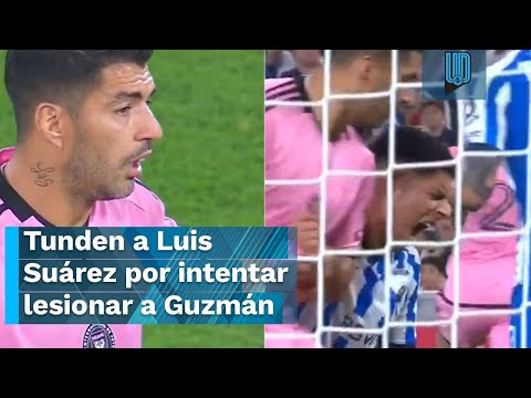 Tunden a Luis Suárez por intentar lesionar a Victor Guzmán