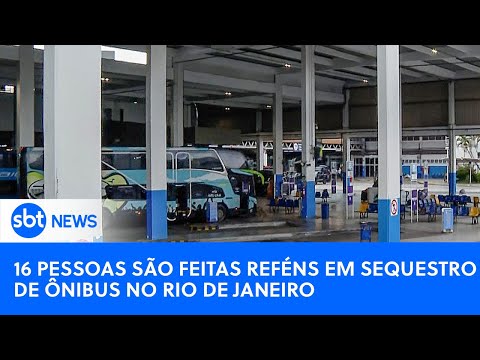 SBT News na TV: Homem fica gravemente ferido em sequestro de ônibus no Rio de Janeiro
