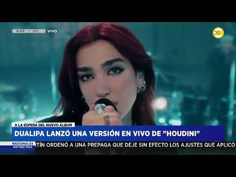 Dua Lipa lanzó una versión en vivo de Houdini ? HNT a las 8 ? 16-01-24