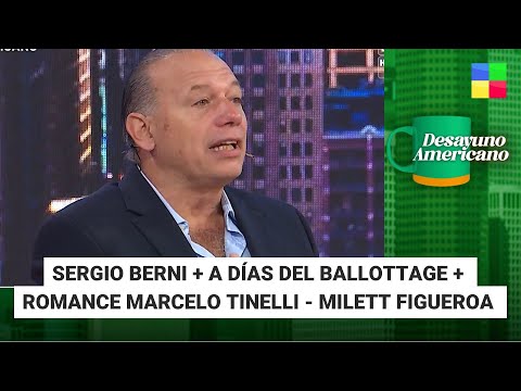 Sergio Berni + A días del ballottage + Milett-Tinelli #DesayunoAmericano|Programa Completo 14/11/23)