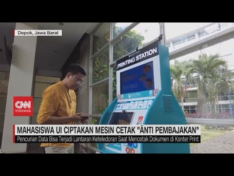 Mahasiswa UI Ciptakan Mesin Cetak "Änti Pembajakan"