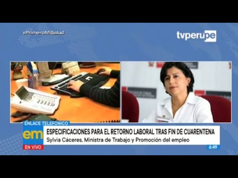 Ministra Cáceres: “Trabajo remoto sigue vigente y apelamos a que continúe”