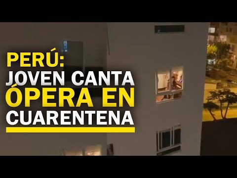 Perú: vecina canta ópera desde su ventana durante cuarentena