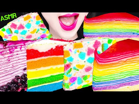 ASMR-MOSAIC-CAKE,-RAINBOW-CREP ASMR-MOSAIC-CAKE,-RAINBOW-CREP