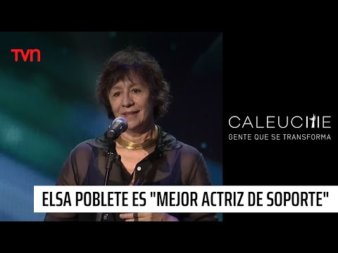 Elsa Poblete triunfa como Mejor actriz de soporte de TV/Series | Premios Caleuche 2024