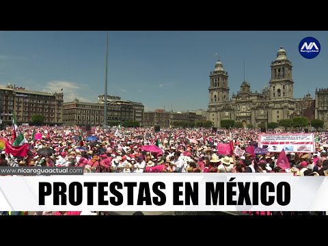 Miles protestan reforma electoral en México