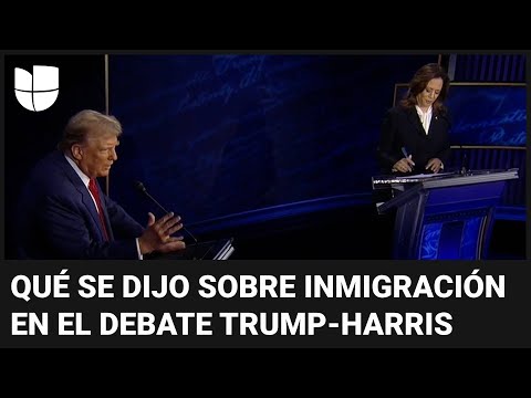 Esto es lo que se dijo sobre migración en el primer debate presidencial entre Harris y Trump