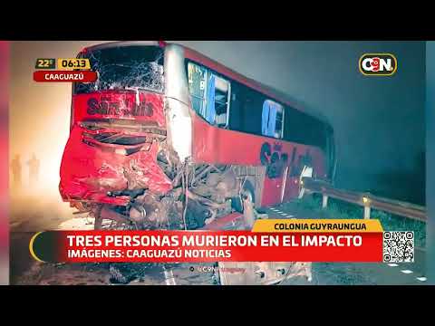 Accidente fatal en Caaguazú
