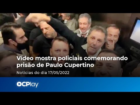 Vídeo mostra policiais comemorando prisão de Paulo Cupertino