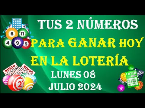 TUS 2 NÚMEROS FIJOS para GANAR HOY en la LOTERÍA (TODOS LOS SIGNOS) (LUNES 08 JULIO 2024)