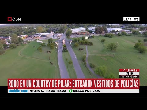 Robo en un country de Pilar: entraron vestidos de policías y lo golpearon