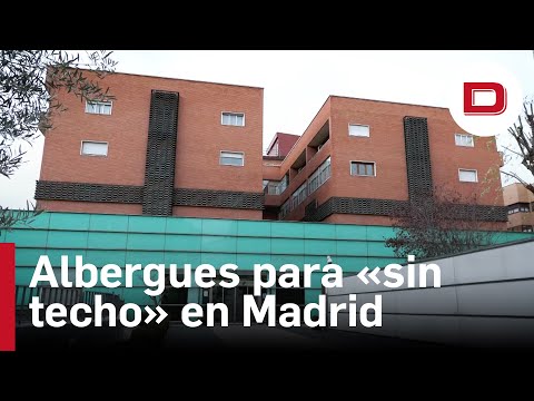 El frío llena los albergues para las personas «sin techo» en Madrid