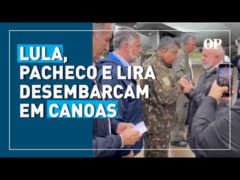 Chuvas no RS: Lula, Pacheco e Lira desembarcam em Canoas para acompanhar áreas afetadas