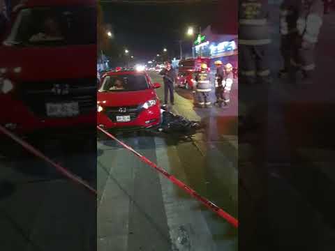 #EnVivo  Muere motociclista sobre avenida 8 de Julio y Palma Sola, en la colonia 18 de Marzo