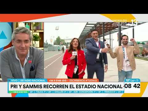 Sammis Reyes y Pri Vargas desordenan el Estadio Nacional | Tu Día | Canal 13