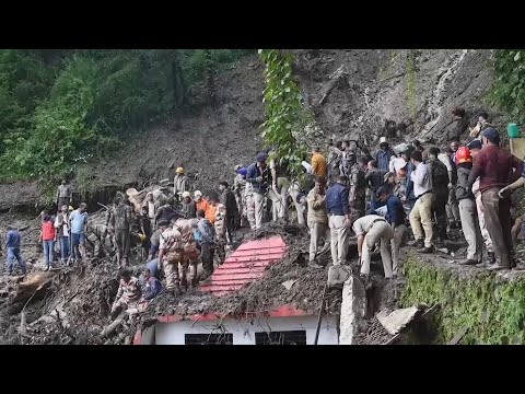 Rescuers search for missing after heavy rains trigger floods, landslides in India's Himalayan region