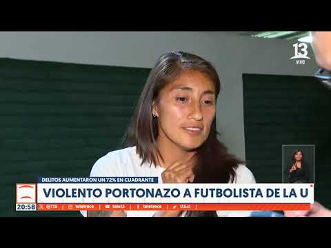 Violento portonazo a futbolista de Universidad de Chile