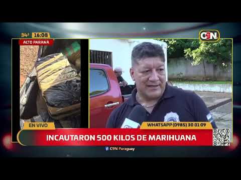 Incautaron 500 kilos de marihuana en Alto Paraná