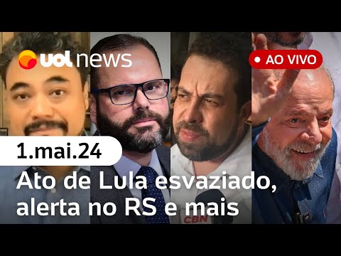 UOL News 2ª Edição com Diego Sarza, Sakamoto e Cris Fibe | PROGRAMA COMPLETO | 01/05/2024