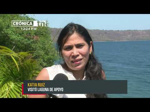 Familias visitan la Laguna de Apoyo en Semana Santa - Nicaragua