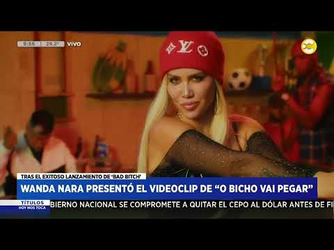 Wanda Nara presentó el videoclip de O bicho vai pegar ? HNT a las 8 ? 02-02-24
