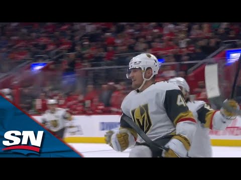 Golden Knights Ivan Barbashev Dives To Whack In Loose Puck Through Five-Hole