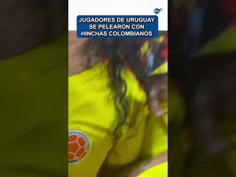 Jugadores de Uruguay se pelearon con hinchas colombianos tras su eliminación#uruguay #copaamerica