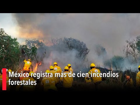 México registra más de cien incendios forestales