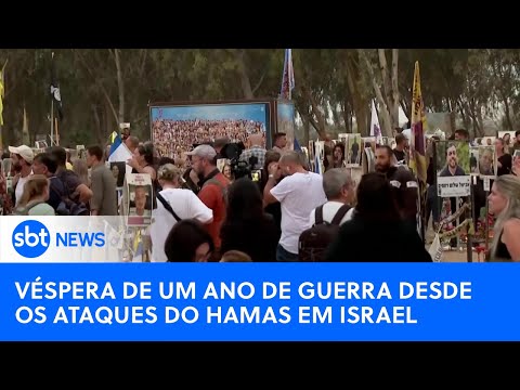 Guerra na Faixa de Gaza completa um ano em meio à escalada regional | #SBTNewsnaTV (07/10/24)