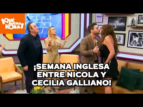 ¡Cecilia Galliano agarró a besos y cachetadas a Nicola Porcella! | ¡Qué buena hora! | Unicable